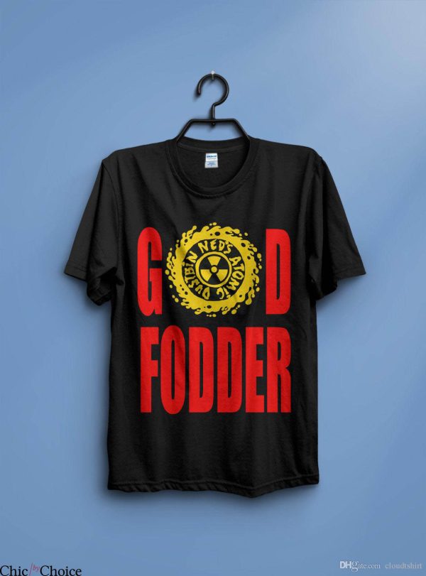 Ned’s Atomic Dustbin T-Shirt Logo God Fodder Rock Band