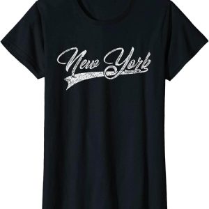 New York Yankees T-Shirt Classic Vintage NY Sports Jersey