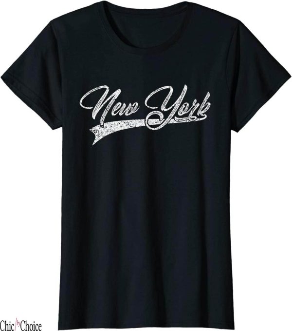 New York Yankees T-Shirt Classic Vintage NY Sports Jersey