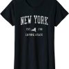 New York Yankees T-Shirt Vintage Sports Design New Yorker NY
