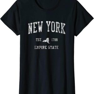 New York Yankees T-Shirt Vintage Sports Design New Yorker NY