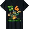 Ninja Turtle Birthday T-Shirt Dude Mike Pizza Birthday Party