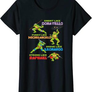 Ninja Turtle Birthday T-Shirt I Am Smart Brave And Strong