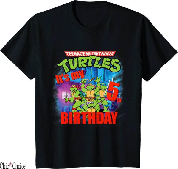 Ninja Turtle Birthday T-Shirt Original Mutant Fifth Mutant
