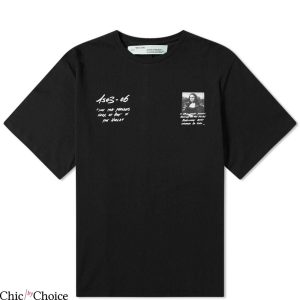 Off White Mona Lisa T-Shirt Vintage Small Mona Lisa Painting