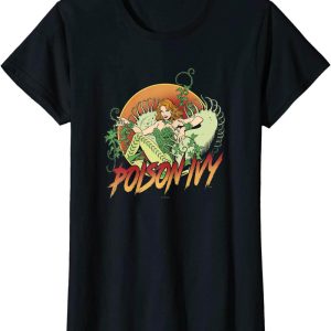 Oily Rag T-Shirt DC Comics Batman Poison Ivy Floral Poster
