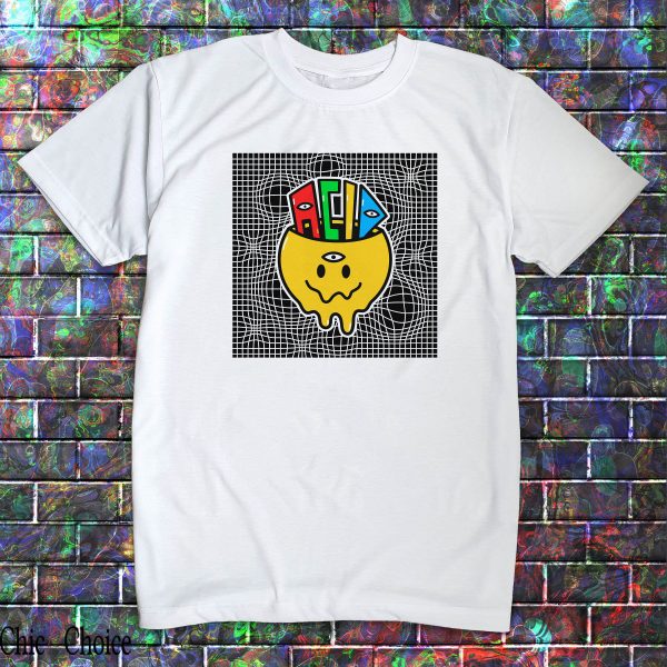 Old Skool Rave T Shirt Acid Smiley Spiritual Trippy T Shirt