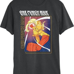 One Punch Man T-Shirt Anime Saitama Power Punch