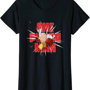 One Punch Man T-Shirt Saitama Punch Pose Art