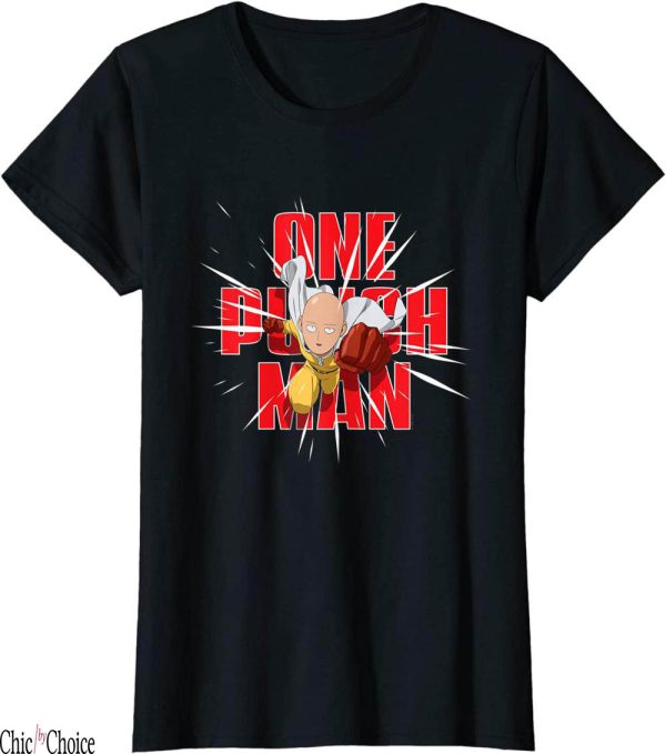 One Punch Man T-Shirt Saitama Punch Pose Art