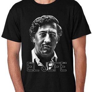 Pablo Escobar T-Shirt Colombian Drug Lord El Jefe Cocaine