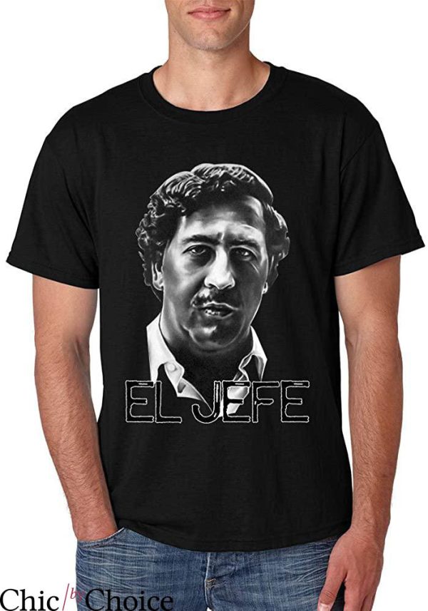 Pablo Escobar T-Shirt Colombian Drug Lord El Jefe Cocaine