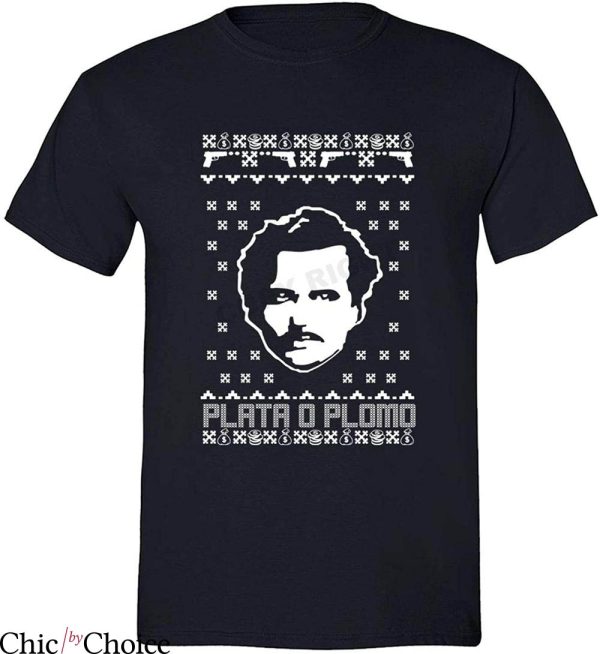 Pablo Escobar T-Shirt Escobar Ugly Christmas King Of Cocaine