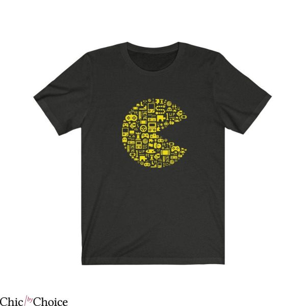 Pac Man T-Shirt Mosaic Paman Classic Japanese Video Game Tee