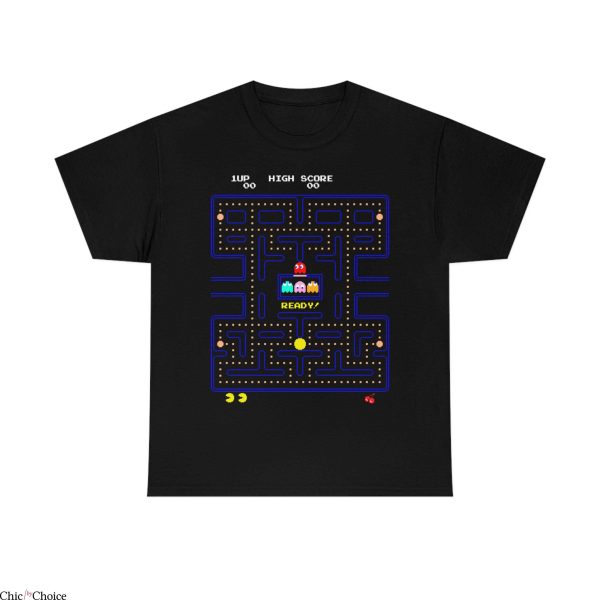 Pac Man T-Shirt Retro Arcade Japanese Video Game Tee