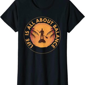 Paddle Board T-Shirt On SUP For Standup Paddling