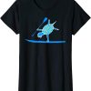 Paddle Board T-Shirt Stand Up SUP One Arm Handstand Turtle
