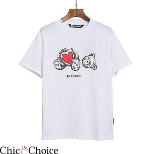 Palm Angels Teddy Bear T-Shirt Fashion Brand Punk Style