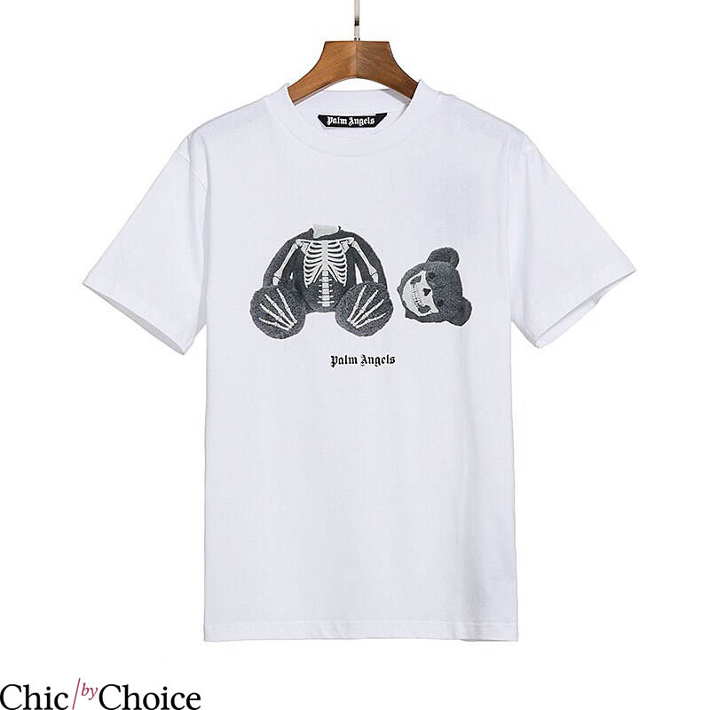 Palm Angels Teddy Bear T-Shirt Skeleton Bear Vintage