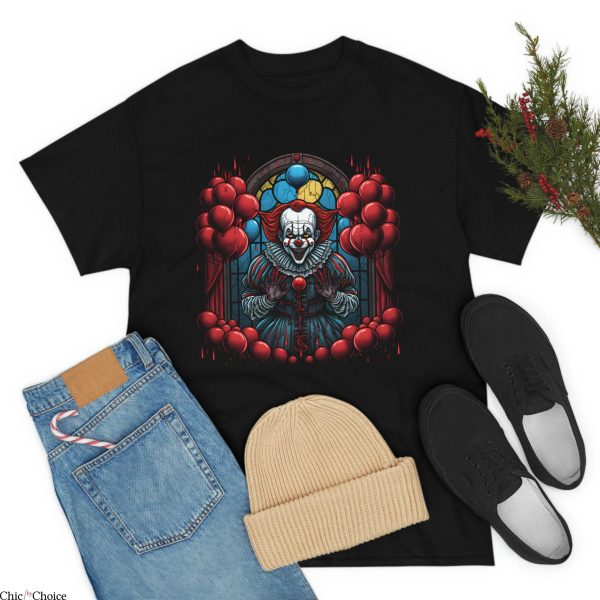 Pennywise T-Shirt Horror Scary Movies Clown IT Stephen King