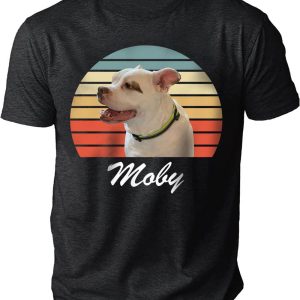 Personalised Dog T-Shirt Custom Vintage Face Retro Mom Mimi