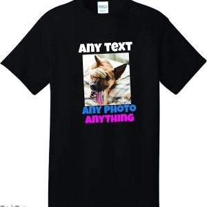 Personalised Dog T-Shirt WYCO Products Dark Charcoal Royal