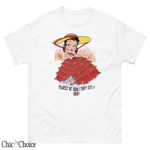 Betty Boop T Shirt Frankly My Dear I Don’t Give A Boop