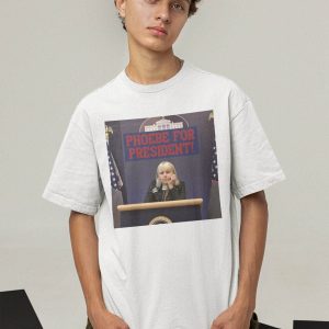Phoebe Bridgers T-Shirt Phoebe For President Parody Only Fan