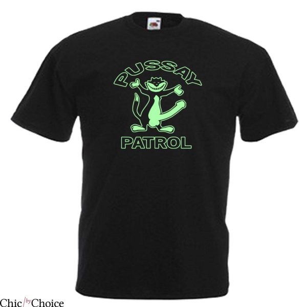 Pussay Patrol T-Shirt Glow In The Dark The Inbetweeners