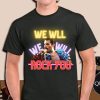 Queen Band T-Shirt Freddie Mercury Neon We Will Rock You