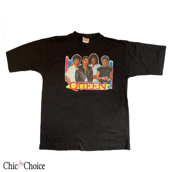 Queen Vintage T Shirt 1985 Queen Concert Rock Music Shirt