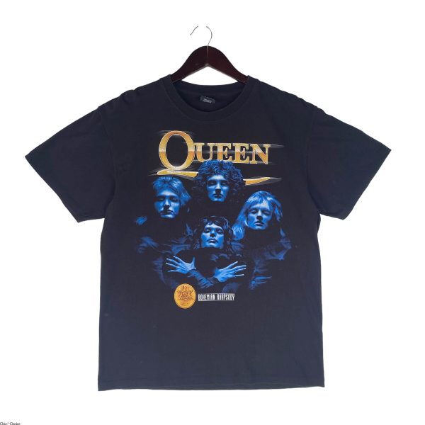 Queen Vintage T Shirt Rock Band Bohemian Rhapsody Shirt