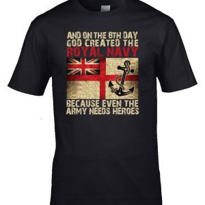 Royal Navy T-Shirt Hero RN Vs Army Jack Humour Rugby