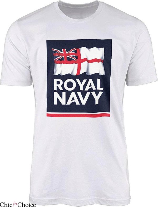 Royal Navy T-Shirt Logo Armed Forces British Sailor Tee