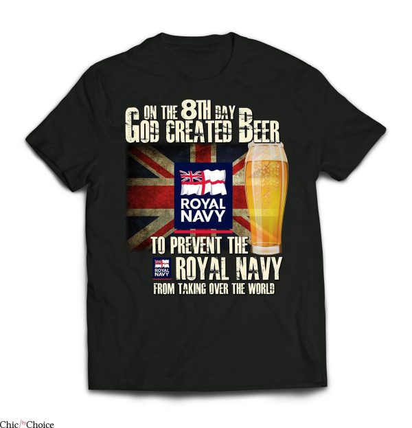 Royal Navy T-Shirt On the 8th Day Royal Navy Printed Tee