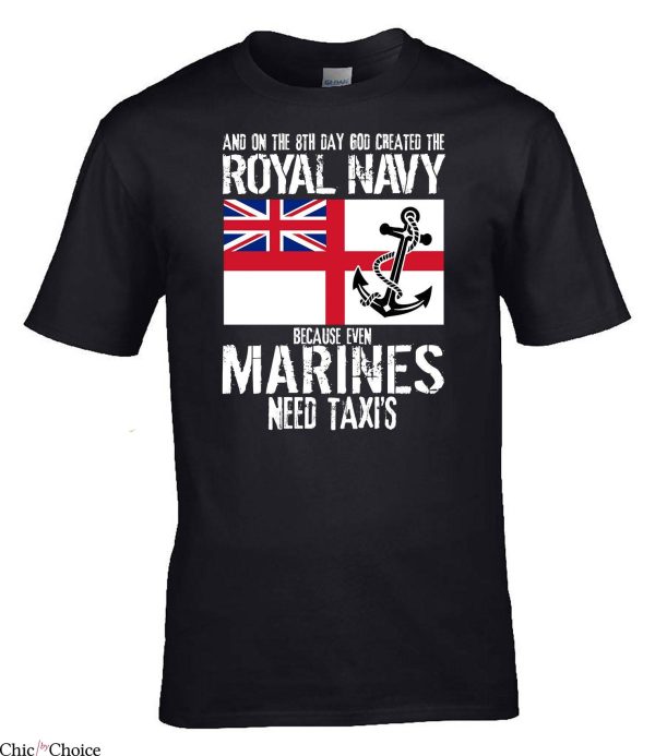 Royal Navy T-Shirt RN Vs Royal Marines Jack Humour Matelot