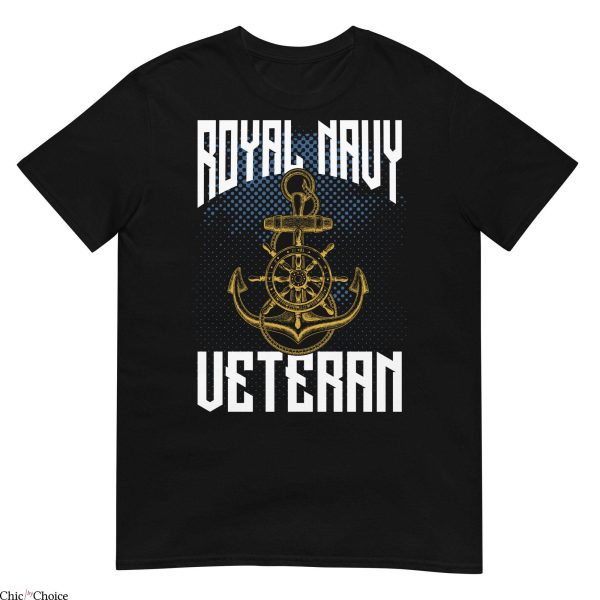 Royal Navy T-Shirt Veteran RN Trendy Cool Style Tee