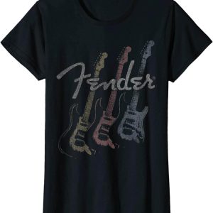 Sam Fender T-Shirt Stacked Guitar Faded Logo