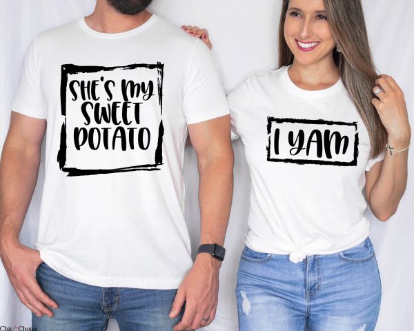 She’s My Sweet Potato I Yam T-Shirt Funny Thanksgiving