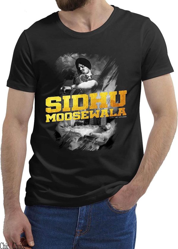 Sidhu Moose Wala T-Shirt Legends Never Die Handmade SK2