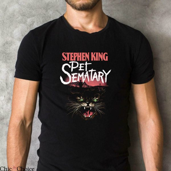 Stephen King T-Shirt Pet Sematary Book Cover Classic Horror