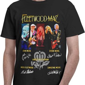 Stevie Nicks T-shirt Fleetwood Mac Rock Band And Signature