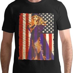 Stevie Nicks T-shirt Stevie Fashion And American Flag Retro