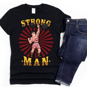 Strong Man T-Shirt Circus Strongman Themed Party Costume
