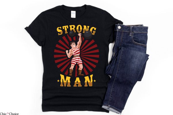 Strong Man T-Shirt Circus Strongman Themed Party Costume