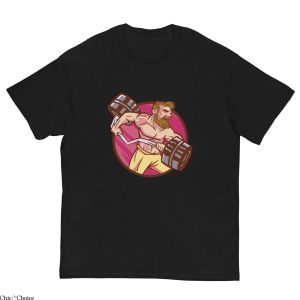 Strong Man T-Shirt Weightlifting Muscular Parody Tee