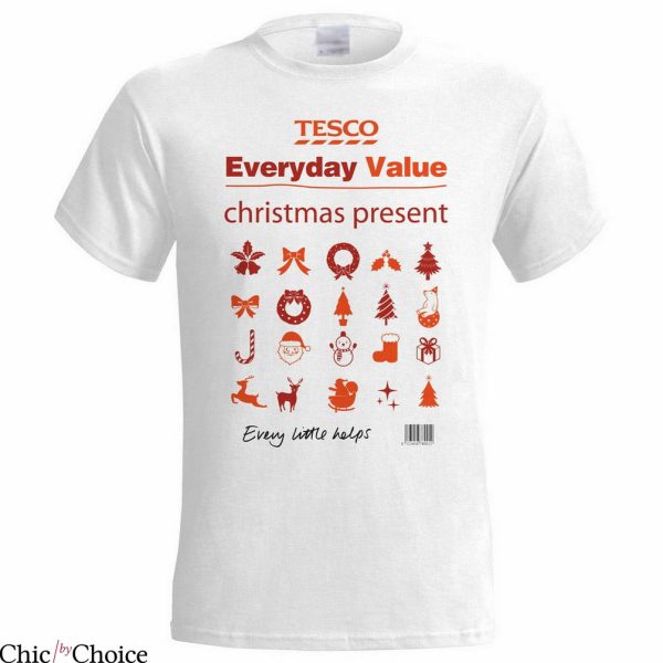 Tesco Christmas T-Shirt Tesco Everyday Value Christmas