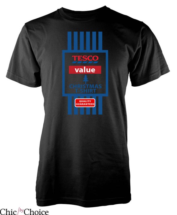 Tesco Christmas T-Shirt Tesco Value Quality Guaranteed