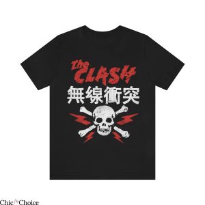 The Clash T-Shirt Skull And Bones Japanese Characters