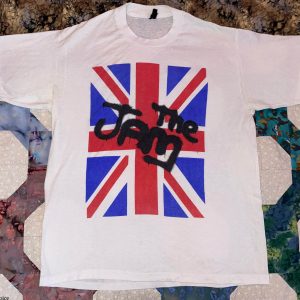 The Jam T-Shirt 1980s The Jam Signature And The British Flag